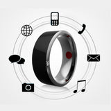 Smart Ring Wearable Device – Multifunctional Black High-Tech Ring