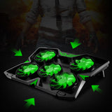 5 LED Fans Laptop Cooler Cooling Pad – Quiet & Efficient